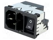 Connector: AC supply; socket; male; 4A; 250VAC; IEC 60320; C14 (E) SCHURTER