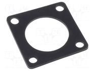 Socket gasket; flange (4 holes); RT360; size 12; Ecomate RM AMPHENOL