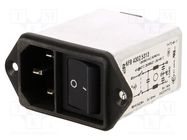 Connector: AC supply; socket; male; 4A; 250VAC; IEC 60320; C14 (E) SCHURTER