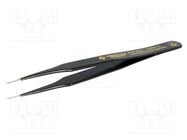 Tweezers; non-magnetic; Blade tip shape: trapezoidal; SMD; ESD 