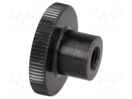 Knob; Ø: 20mm; Int.thread: M5; H: 11.5mm; steel; DIN 466; knurled ELESA+GANTER