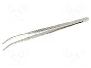 Tweezers; 160mm; Blades: elongated,curved; Tipwidth: 1.2mm DONAU ELEKTRONIK