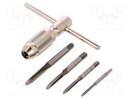 Kit: taps; Kit: taps,tap wrench; blister; 5pcs. ENGINEER