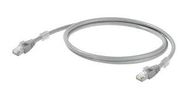 PATCH CORD, RJ45 PLUG-PLUG, 16.4FT, GRY