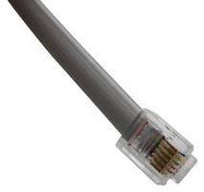 PATCH CORD, RJ12 PLUG-RJ12 PLUG, 14 