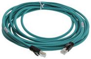 PATCH CORD, RJ45 PLUG-PLUG, 25FT, TEAL