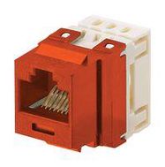 RJ45 CONN, JACK, 8P8C, CAT6, WHT, 25PK