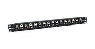 PATCH PANEL, 16P, RJ45 COUPLER, 1U/CAT6A