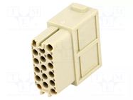 Connector: HDC; module; female; 10A; 160V; Han-Modular®; PIN: 17 HARTING