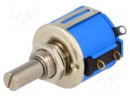 Potentiometer: shaft; multiturn; 100Ω; 2W; ±5%; 6.35mm; linear; IP40 BOURNS