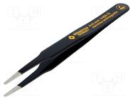 Tweezers; non-magnetic; Tipwidth: 2mm; Blade tip shape: rounded 