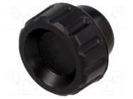 Knob; Ø: 16mm; Int.thread: M4; 6mm; H: 13mm; polyamide; knurled ELESA+GANTER