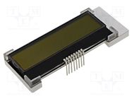 Display: LCD; alphanumeric; COG,FSTN Positive; 16x2; LED; PIN: 8 RAYSTAR OPTRONICS