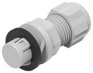 CABLE GLAND, NYLON6, 10MM, LIGHT GREY