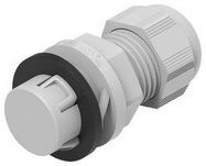 CABLE GLAND, NYLON6, 12MM, LIGHT GREY