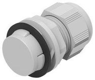 CABLE GLAND, NYLON6, 17MM, LIGHT GREY