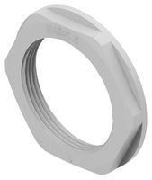 GLAND LOCKNUT, PA 6, M40, 7MM, GREY