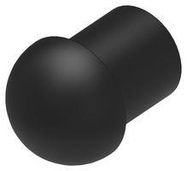 DOME PLUG, SIZE 16, PA6, 15.8MM, BLACK