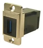 USB ADAPTOR, R/A, 3.0 TYPE A RCPT-RCPT