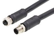 SENSOR CORD, M12 RCPT-PLUG, 1M