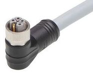 SENSOR CORD, M12 R/A RCPT-FREE END, 20M