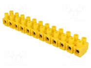 Connector: terminal block; 76A; 690V; with wire protector; yellow POKÓJ
