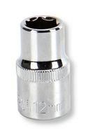 SOCKET, 12MM, DRIVE, CHROME VANADIUM