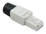 MOD CONN, CAT6A, RJ45 PLUG, 8P8C, CABLE