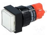 Switch: push-button; Pos: 2; SPDT; 3A/250VAC; 2A/24VDC; ON-(ON) ONPOW