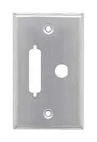 WALL PLATE, SS, 1-GANG, DB25 OPENING