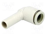 Push-in fitting; angled 90°; -1÷10bar; polypropylene; 39.1mm SMC