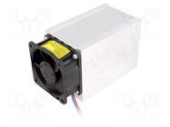 Heatsink: extruded; L: 100mm; W: 62mm; H: 74mm; 0.2K/W; aluminium; raw FISCHER ELEKTRONIK