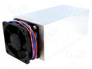 Heatsink: extruded; L: 150mm; W: 62mm; H: 74mm; 0.175K/W; aluminium FISCHER ELEKTRONIK