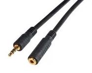 CABLE ASSY, 3.5MM STEREO PLUG-RCPT, 100'