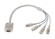 CABLE ASSY, DB9 PLUG-4X BNC PLUG, 3'