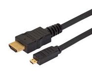 CABLE ASSY, HDMI A PLUG-D PLUG, 6.6'