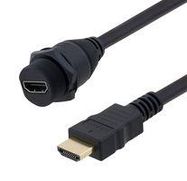 CABLE ASSY, HDMI RCPT-PLUG, 9.8'