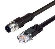 SENSOR CABLE, 4P M12 PLUG-RJ45 PLUG/6.6'