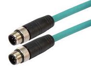 SENSOR CABLE, 4P M12 PLUG-PLUG, 16.4'