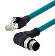 CABLE, 4P M12 R/A PLUG-RJ45 PLUG, 19.7"