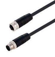 SENSOR CABLE, 8P M12 PLUG-RCPT, 32.8'