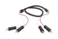 CABLE ASSY, 2X RCA PHONO PLUG-PLUG, 25'