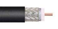 CABLE, COAX, SOLID, 75 OHM, PE, BLK