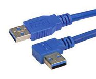 USB CABLE, 3.0, TYPE A PL-90DEG PL/0.3M