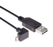 USB CABLE, A PLUG-MICRO B R/A PLUG/11.8"