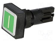 Switch: push-button; 16mm; Stabl.pos: 1; green; Pos: 2; -25÷70°C EATON ELECTRIC