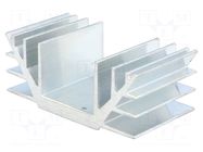 Heatsink: extruded; U; L: 40mm; W: 74mm; H: 30mm; aluminium STONECOLD