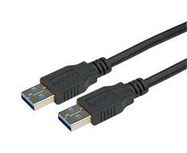 USB CABLE, 3.0 A PLUG-A PLUG, 9.8'