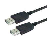 USB CABLE, 2.0 A PLUG-A PLUG, 11.8"