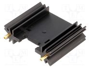 Heatsink: extruded; TO220,TO3P; black; L: 38.1mm; W: 45mm; H: 12.7mm FISCHER ELEKTRONIK